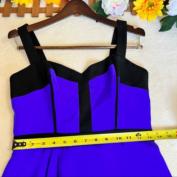 Rebecca Minkoff Violet & Black Night Out Silk Bustie Mini Dress Size 6 - Picture 15 of 17